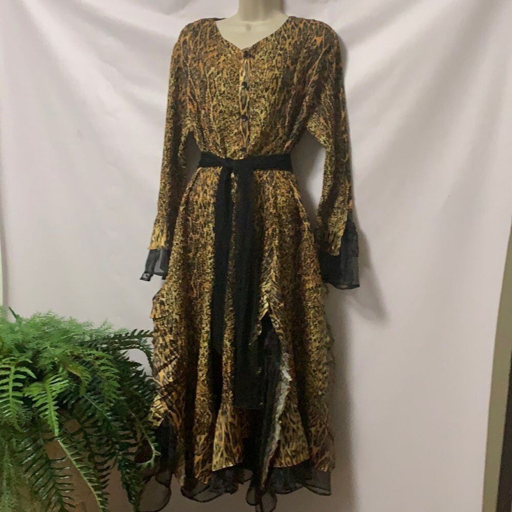 NWT SAINT GIL PARIS LEOPARD PRINT‎ MAXI